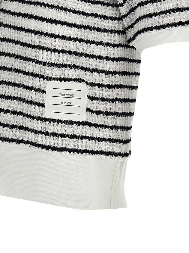 Thom Browne Striped Polo Shirt - THOM BROWNE - BALAAN 4