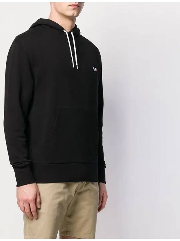 Tricolor Fox Patch Classic Hoodie Black - MAISON KITSUNE - BALAAN 4