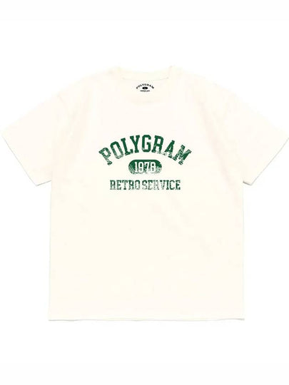 VINT RETRO SERVICE T SHIRTS IVORY - POLYGRAM - BALAAN 2