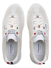 Shearling Tech Runner Low Top Sneakers White - THOM BROWNE - BALAAN 7