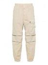 Logo Twill Cotton Cargo Track Pants Sand - STONE ISLAND - BALAAN 2