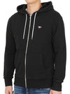 Tricolor Fox Patch Zip Up Hoodie Black - MAISON KITSUNE - BALAAN 4