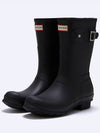 Original Matte Short Rain Boots Black - HUNTER - BALAAN.