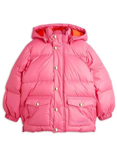 Kids Logo Heavy Puffer Jacket Pink 24710118 28 - MINI RODINI - BALAAN 2