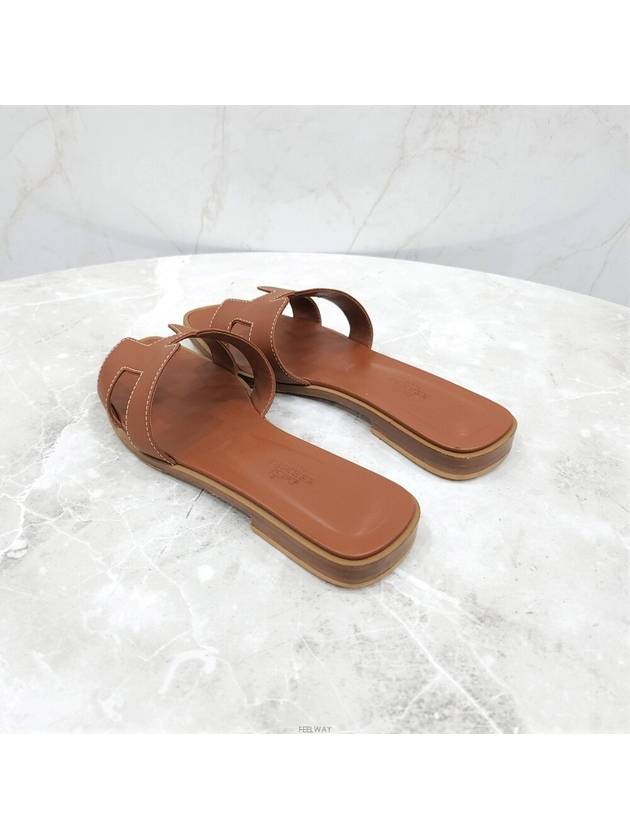 Lux You 36 Gold Oran Sandal Slippers - HERMES - BALAAN 4