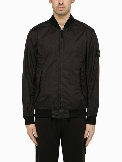 Membrana 3L TC Bomber Jacket Black - STONE ISLAND - BALAAN 2