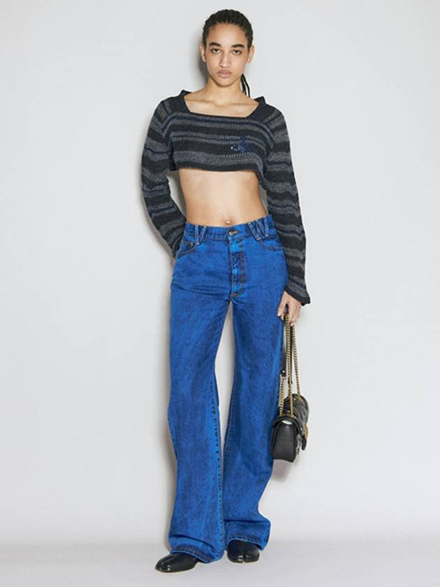 Bedrock Crop Knit Top Black - VIVIENNE WESTWOOD - BALAAN 6