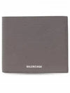 BB Monogram Box Half Wallet Grey - BALENCIAGA - BALAAN 2