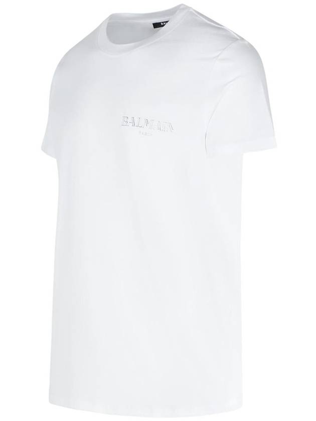 Balmain White Cotton T-Shirt - BALMAIN - BALAAN 2