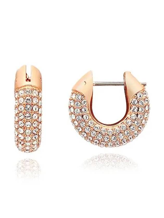 Dextera Hoop Earrings Rose Gold - SWAROVSKI - BALAAN 3