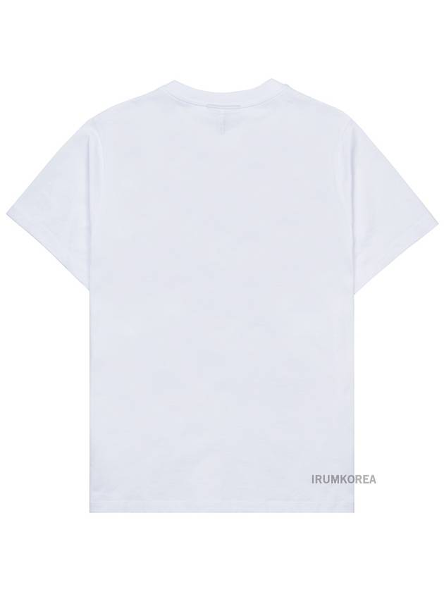 Logo Print Crew Neck Short Sleeve T Shirt White - GANNI - BALAAN 3