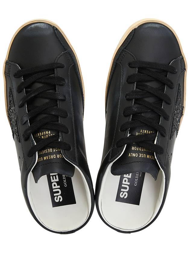 Superstar Glitter Star Low Top Sneakers Black - GOLDEN GOOSE - BALAAN 3