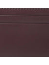 Logo Leather Card Wallet Burgundy - BURBERRY - BALAAN 6