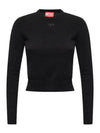 M-Areesax Knit Top Black - DIESEL - BALAAN 2