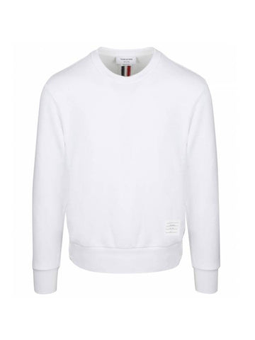 Center Back Stripe Crewneck Sweatshirt White - THOM BROWNE - BALAAN 1