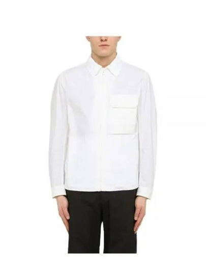 Pocket Zip-Up Mid Layer Jacket White - TEN C - BALAAN 2