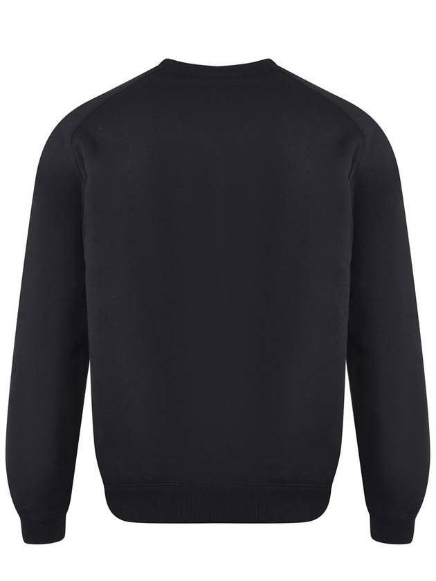 Micro Logo Print Cotton Sweatshirt Black - MSGM - BALAAN 4