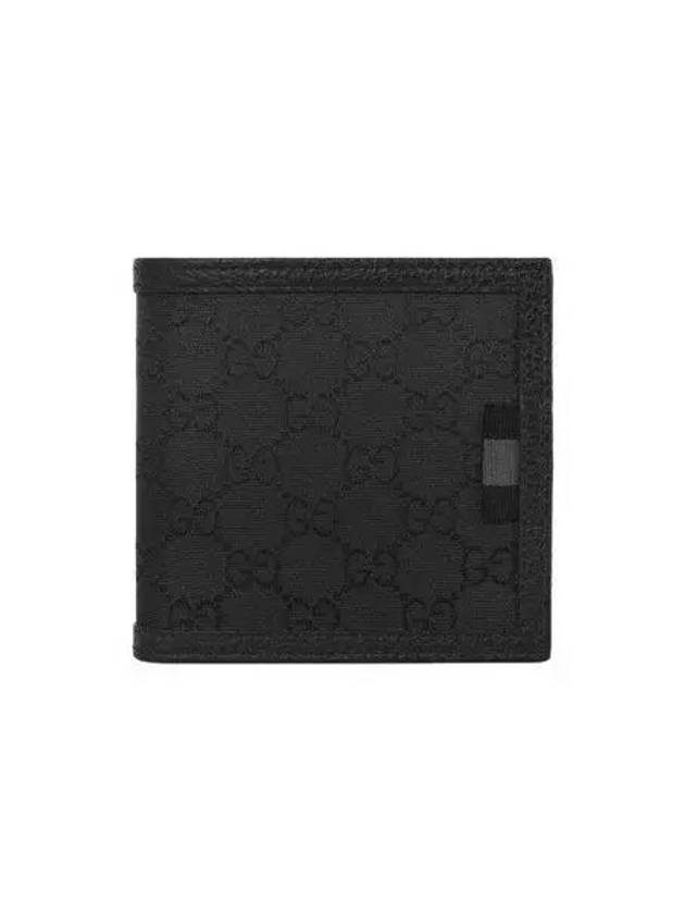 GG Supreme Canvas Nylon Half Wallet Black - GUCCI - BALAAN 2