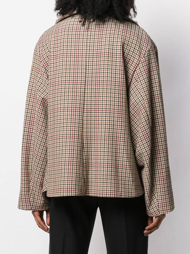 Deformed silhouette check jacket - VIVIENNE WESTWOOD - BALAAN 2