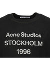 Logo Print Cotton Short Sleeve T-Shirt Fade Black - ACNE STUDIOS - BALAAN 5