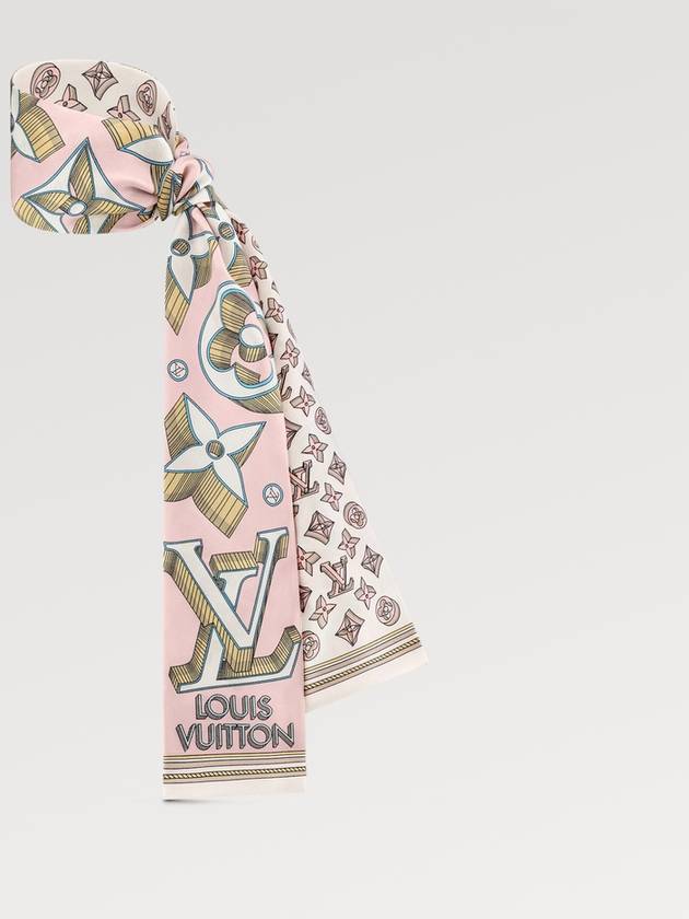 Ultimate 3D Monogram Bandeau Scarf Rose Clair - LOUIS VUITTON - BALAAN 3