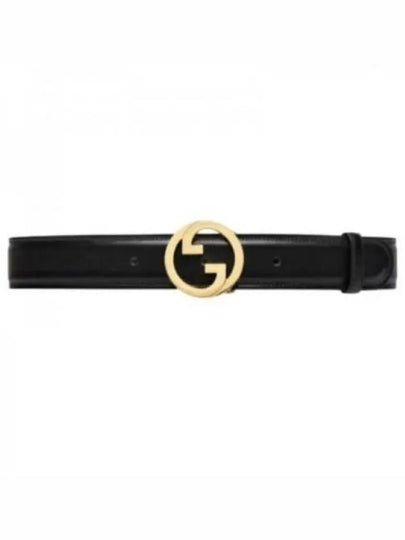 Blondie Leather Belt Black - GUCCI - BALAAN 2