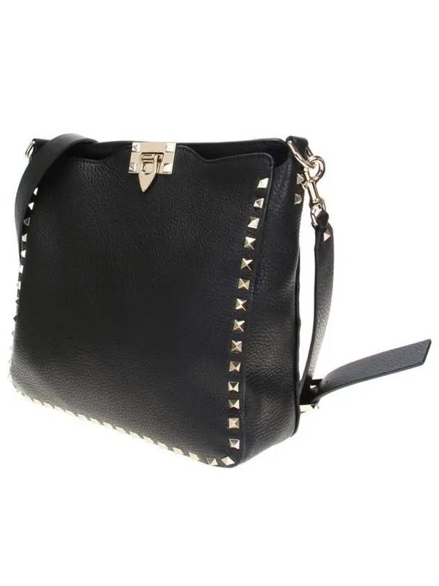 Rockstud Shoulder Bag Black - VALENTINO - BALAAN 3