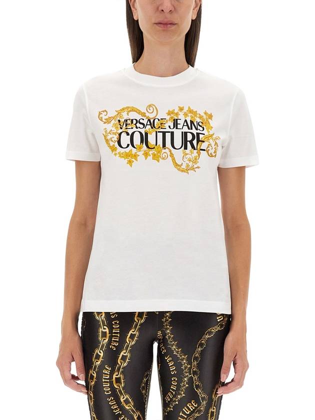 T-SHIRT WITH LOGO - VERSACE - BALAAN 1