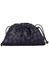 Intrecciato Mini Pouch Bag Black - BOTTEGA VENETA - BALAAN 5