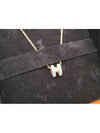 PopAche Mini Necklace Rose Gold White - HERMES - BALAAN 3