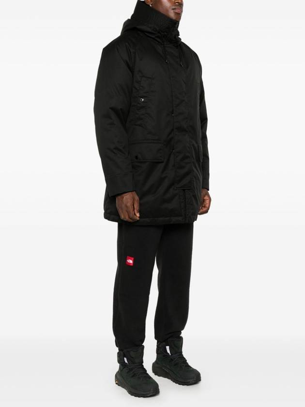 710F2 Ghost Performance Twill Wool-TC Down Parka Black - STONE ISLAND - BALAAN 4