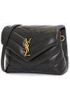 Loulou Toy Matelasse Shoulder Bag Black - SAINT LAURENT - BALAAN 3