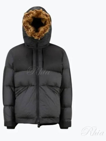 Maydob patch logo hooded fur outer padded men s jacket 1A00272 595F3 999 MEIDOB - MONCLER - BALAAN 1