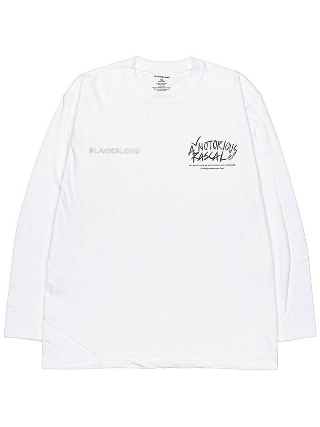 BBD Rascal Long T Shirt White - BLACKBLOND - BALAAN 3