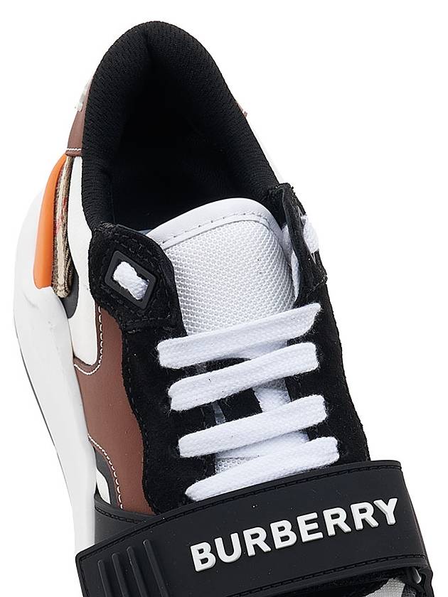 Logo Strap Vintage Check Low-Top Sneakers Brown - BURBERRY - BALAAN 9