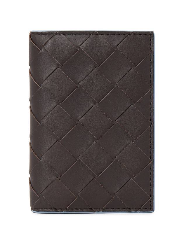 Intrecciato Flap Calfskin Card Holder Fondant - BOTTEGA VENETA - BALAAN 2