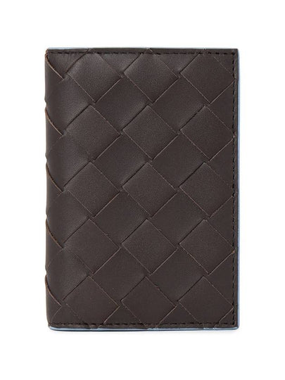 Intrecciato Flap Calfskin Card Holder Fondant - BOTTEGA VENETA - BALAAN 2