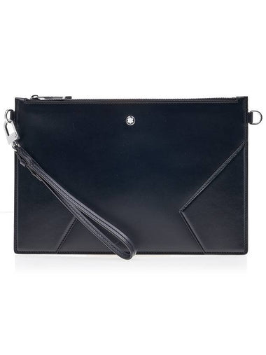 Meisterstück Leather Clutch Bag Black - MONTBLANC - BALAAN 1