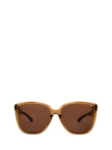 Eyewear Square Plastic Sunglasses Brown - BALENCIAGA - BALAAN 1