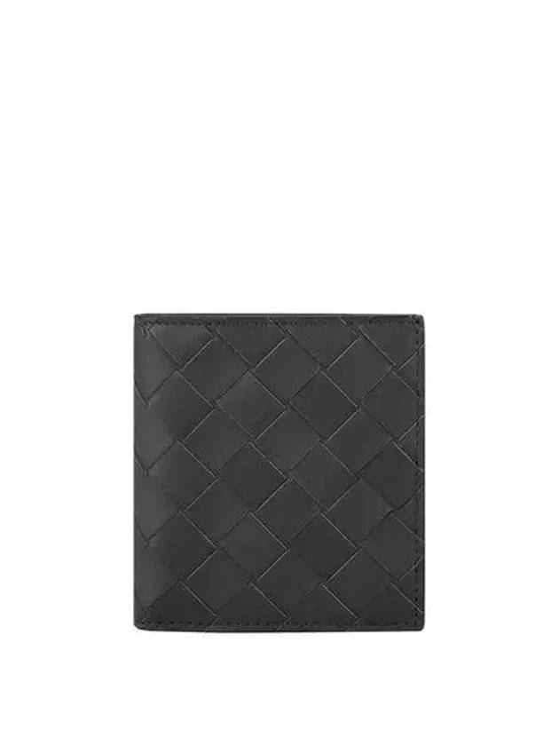 Intrecciato Slim Half Wallet Charcoal - BOTTEGA VENETA - BALAAN 2