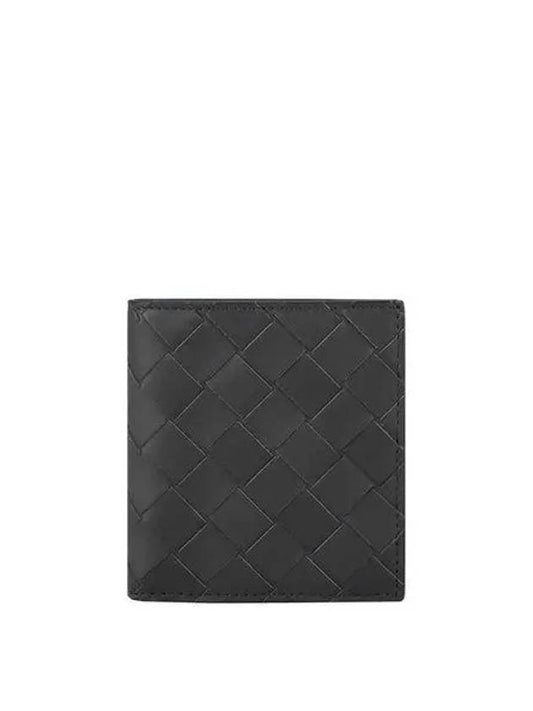 Intrecciato Slim Half Wallet Charcoal - BOTTEGA VENETA - BALAAN 2