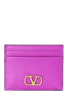 4CC V Logo Card Wallet 10 Violet 5W2P0V32SNP ZHU - VALENTINO - BALAAN 1