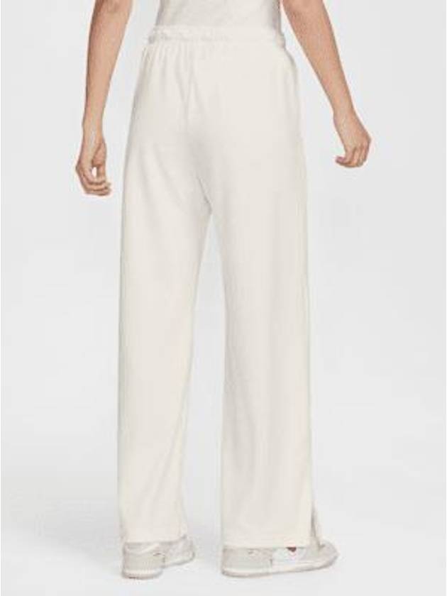 Sportswear Velor Velvet High Waist Wide Leg Track Pants White - NIKE - BALAAN 3