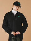 Windproof nylon long sleeve anorak BLACK - MONBIRDIE GOLF - BALAAN 4