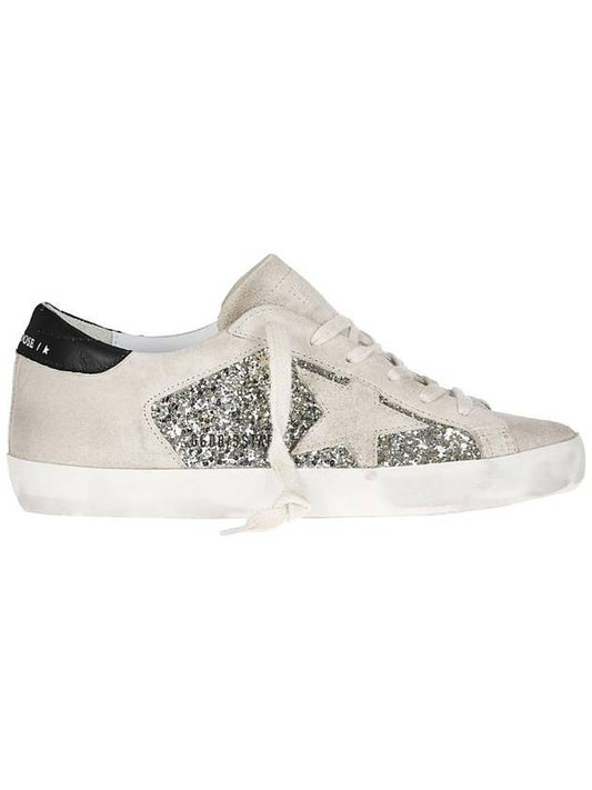 Star Patch Lace-Up Low Top Sneakers Ivory - GOLDEN GOOSE - BALAAN 1