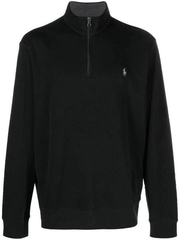 Pony Logo Half Zip-up Sweatshirt Black - POLO RALPH LAUREN - BALAAN 1