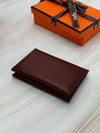 Calvi Madame Card Wallet Rouge H078309CK - HERMES - BALAAN 6