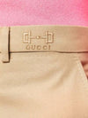 Cotton Natte Slacks Beige - GUCCI - BALAAN 5