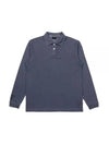 Pigment Polo Long Sleeve T-Shirt NAVY MAN M3321PTL04NVY - MALBON GOLF - BALAAN 1