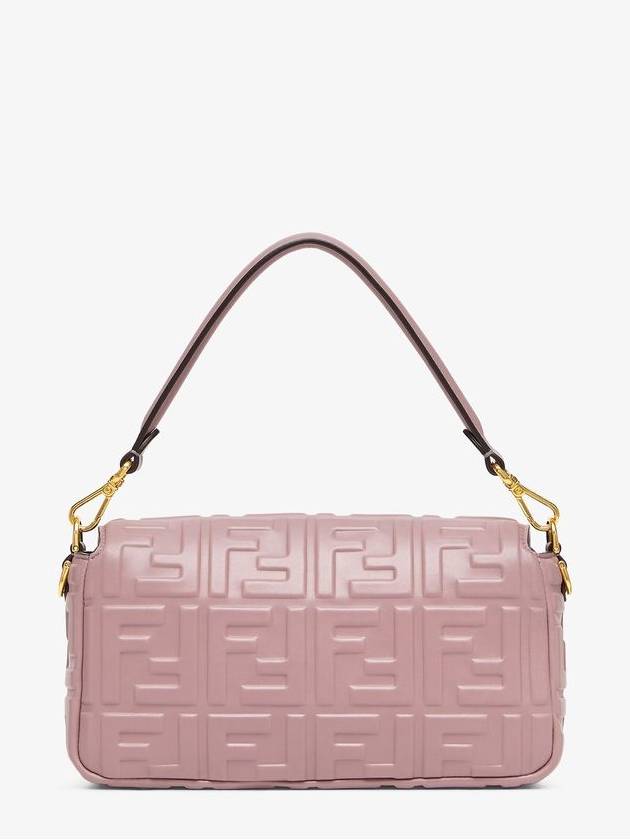 Baguette Medium Leather Shoulder Bag Pink - FENDI - BALAAN 6